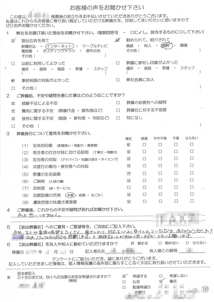 友人や家族の要望をたくさん聞き入れてくれました。